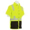 Erb Safety Sprtsmn Shrt, Ripstop, Shrt Slv, Class2, 9300SBSEG, Hi-Vi Lime/Blk 5XL 64366